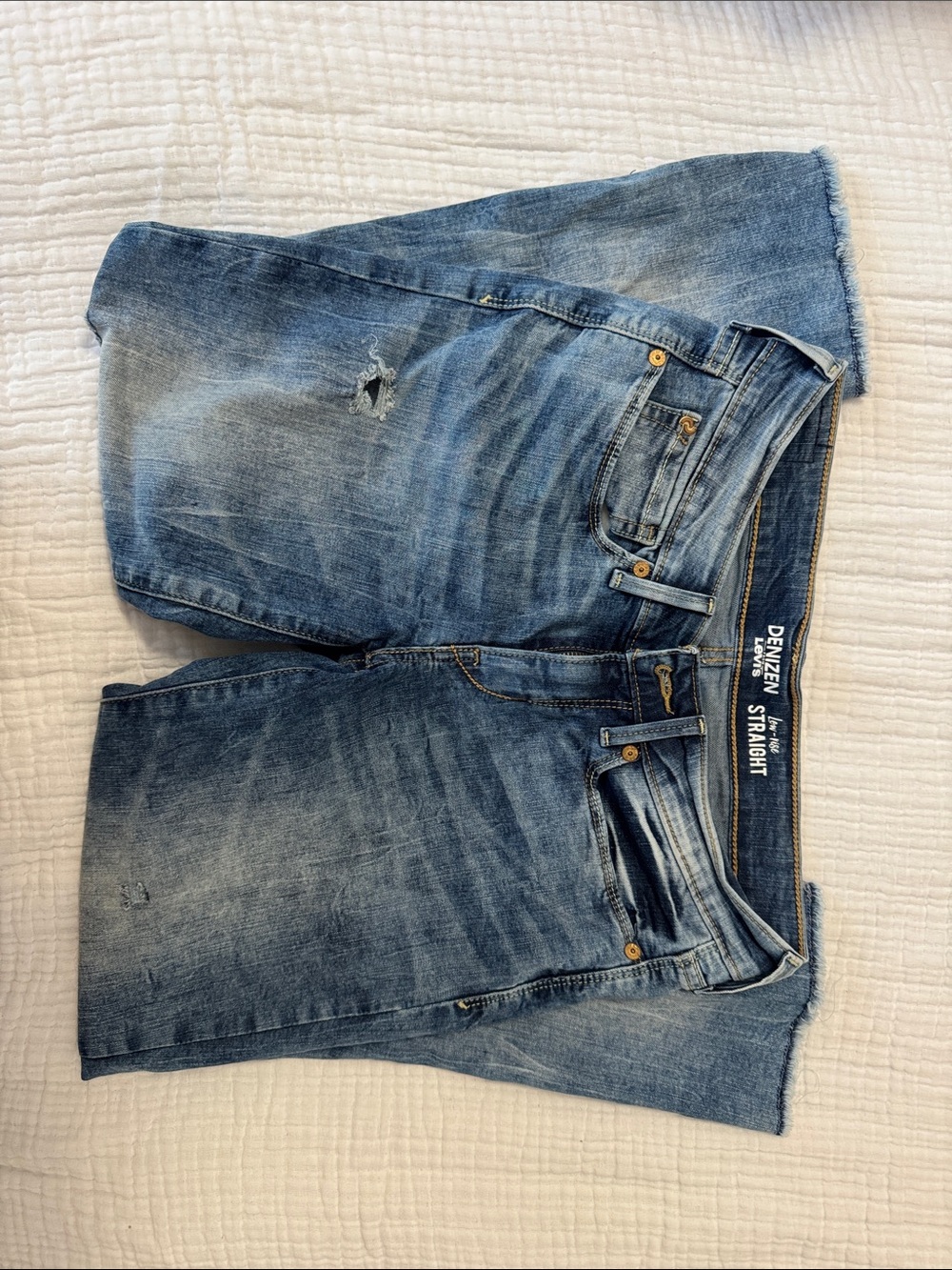 Denizen from Levi's Women’s Faded Blue Straight Jeans